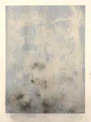 Andrew Taylor, Outside - Gold, mixed medium monotype 1/1