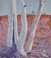 Rex Battarbee, Ghost Gum, Ormiston Gorge 1945, 1945, watercolour on paper