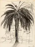 Brett Whiteley, By Midday (Lavender Bay) c1974-76, c1974-76, ink and charcoal on paper