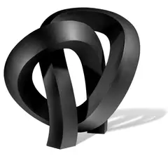 Martin George, Black Knot Contra 2013, 2013, stainless steel with epoxy coating