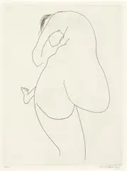 Brett Whiteley, Back View 1976, 1976, etching