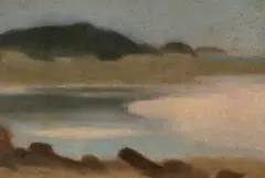 Incoming Tide by Clarice Beckett, oil on board, sold May 2026