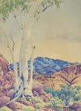 Albert Namatjira, Finke River Ghost Gum c1947