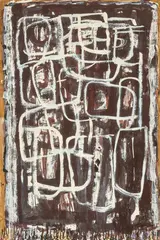 Ian Fairweather, Fascismo 1963, 1963, synthetic polymer paint and gouache on cardboard on hardboard
