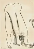 Brett Whiteley, Shampoo 1992, 1992, charcoal on paper