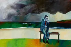 Robert Dickerson, Man at Culburra Beach 2003, 2003, synthetic polymer paint on canvas