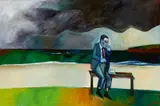 Robert Dickerson, Man at Culburra Beach 2003, 2003, synthetic polymer paint on canvas