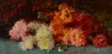 Tom Roberts, Chrysanthemums 1887, 1887, oil on canvas on board