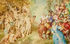 Norman Lindsay, Renaissance 1961, 1961, watercolour on paper