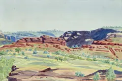 Albert Namatjira, Out from Finke River, Hermannsburg c1938, c1938, Out from Finke River, Hermannsburg