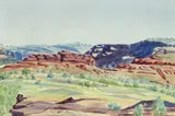 Albert Namatjira, Out from Finke River, Hermannsburg c1938