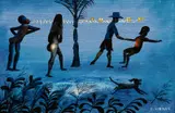 Charles Blackman, Blue Paradise by Night, oil on paper on board