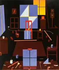Untitled 2005 by Dale Hickey, 2005, oil and enamel on canvas, sold May 2026