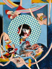 Colin Lanceley, She Sells Sea Shells on the Seashore 1963, 1963, oil and collage on board