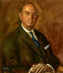 William Dobell, Portrait of Sir Leon Trout c1959, c1959, oil on board