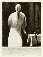 Rick Amor, The Waiter 1997, 1997, lithograph