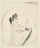 Brett Whiteley, Lavender Bay Wharf 1978, 1978, etching