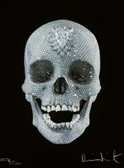For the Love of God, Believe 2007 by Damien Hirst, 2007, screenprint with glazes, sold May 2026