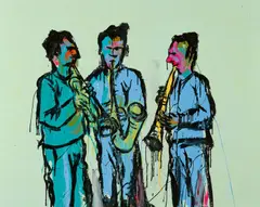 Adam Cullen, Sunday Too Far Away, Once We Were Wharfies 2004, 2004, synthetic polymer paint on canvas