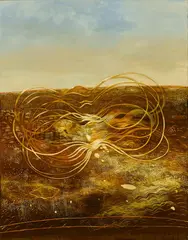 Philip Hunter, Dust Swirl 2010, 2010, oil on linen