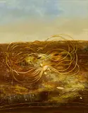 Philip Hunter, Dust Swirl 2010, 2010, oil on linen