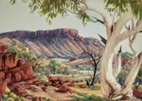 Albert Namatjira, Mount Gillen, Western MacDonnell Ranges c1952