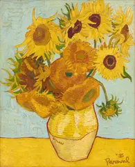 John Perceval, Sunflowers (also known as van Gogh Sunflowers) c1935, c1935, oil on linen