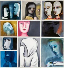 Charles Blackman, Divided Painting c1962, c1962, oil and enamel on board