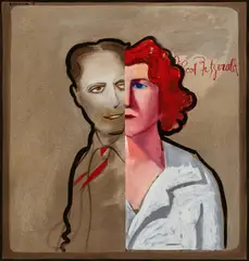 The Crack-Up 1973 by Charles Blackman, 1973, oil on canvas, sold Nov 2025