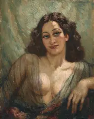 Norman Lindsay, Rita, oil on canvas on board
