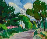 Lina Bryans, Road to Banyule 1944, 1944, oil on board