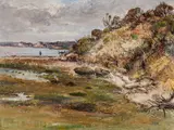 Arthur Boyd, Laycock's Jetty 1957, 1957, oil on board
