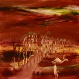 Sidney Nolan, Camel and Man (Burke and Wills) c1966, c1966, oil on board