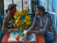 Margaret Olley, Winter Conversation 1963, 1963, oil on board