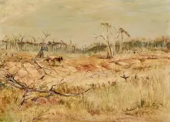 Arthur Boyd, The Wood Gatherer, Wimmera c1951, c1951, oil and tempera on board