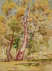 Walter Withers, Shimmering Heat c1905, c1905, watercolour on paper