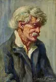 Antonio Dattilo Rubbo, Head of an Old Man c1905, c1905, watercolour on paper