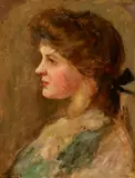 E. Phillips Fox, Portrait of a Lady c1895-1905, c1895-1905, oil on canvas