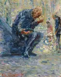 Victor O'Connor, The Pigeons 1976, 1976, oil on canvas