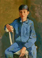 Roland Wakelin, Portrait of Roland c1928, c1928, oil on board