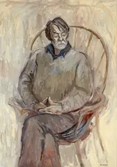 Rick Amor, Portrait of John Perceval 1985, 1985, oil on board
