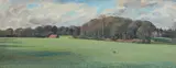 Arthur Boyd, (Suffolk Landscape) c1973, c1973, oil on board