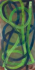 Ildiko Kovacs, Aquine 2021, 2021, oil on plywood