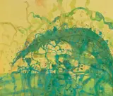 John Olsen, Tree Frogs and Banana Leaf (also known as Kimberley Tree Frogs) 2010