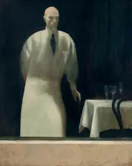 Rick Amor, The Waiter 1997, 1997, oil on linen