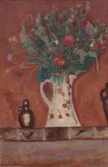 Pierre Bonnard, Bouquet de Cheminée (also known as Fleurs sur une Cheminée) 1913, 1913, oil on canvas