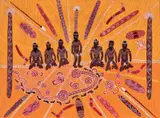 Clifford Possum Tjapaltjarri, (Possum Dreaming) c1971