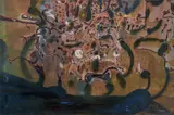 John Olsen, Burning Trees, Pilbara 1983, 1983, oil on canvas