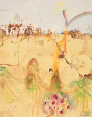 The Wind in the Willows, Rydal 1991 by John Olsen, 1991, watercolour, gouache and pastel on paper, offered Aug 2025