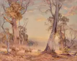 Hans Heysen, Heat and Sheep 1912